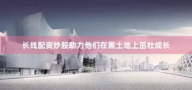 长线配资炒股助力他们在黑土地上茁壮成长