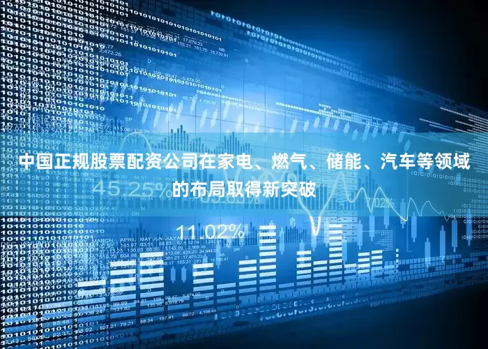 中国正规股票配资公司在家电、燃气、储能、汽车等领域的布局取得新突破